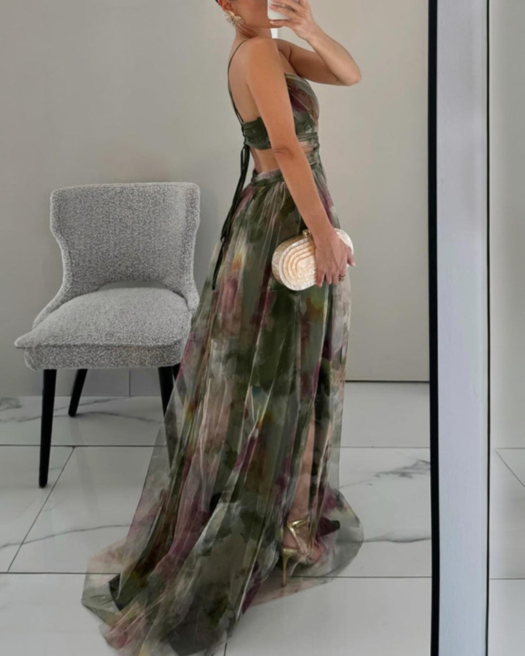Giselle™ | Enchanting Maxi Dress with Floral Print
