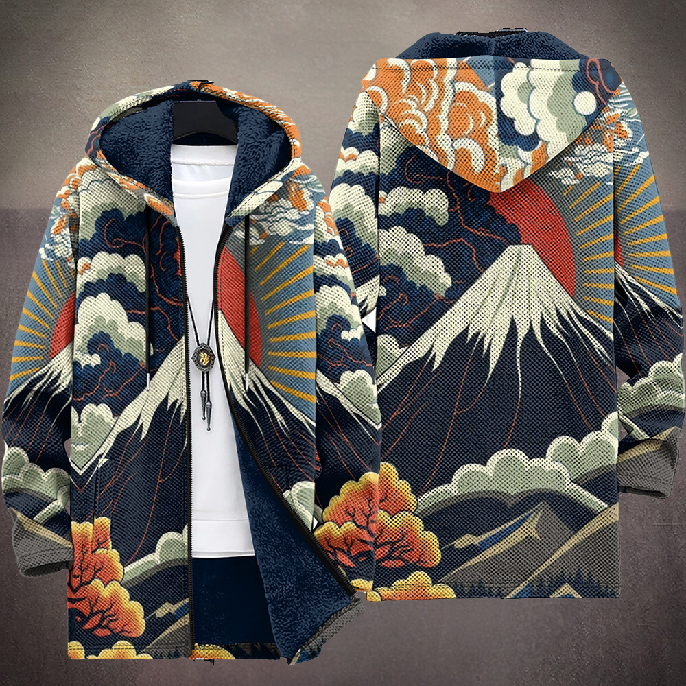ALYANA'S STUNNING CARDIGAN, INSPIRED BY VOLCANIC ART