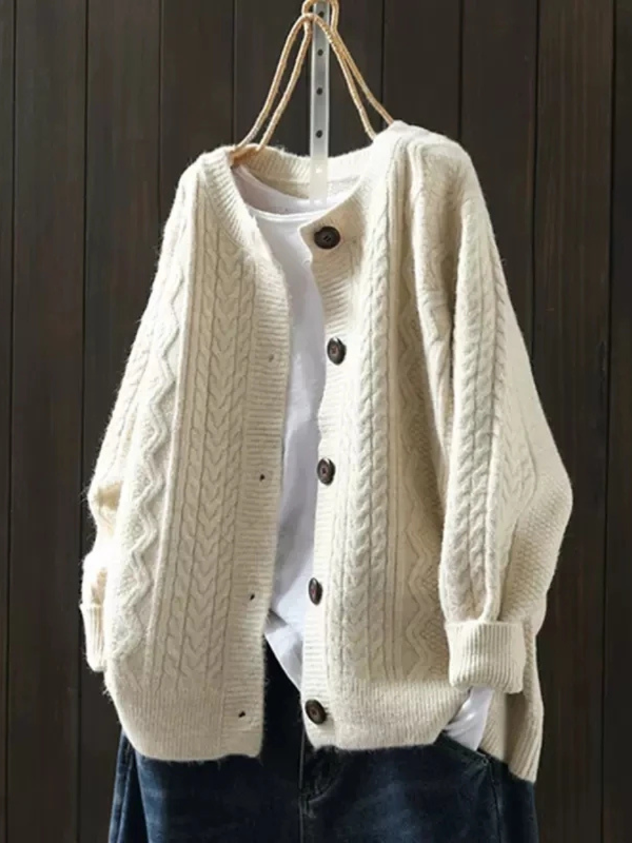 THE LORENZA | CABLE-KNIT CARDIGAN