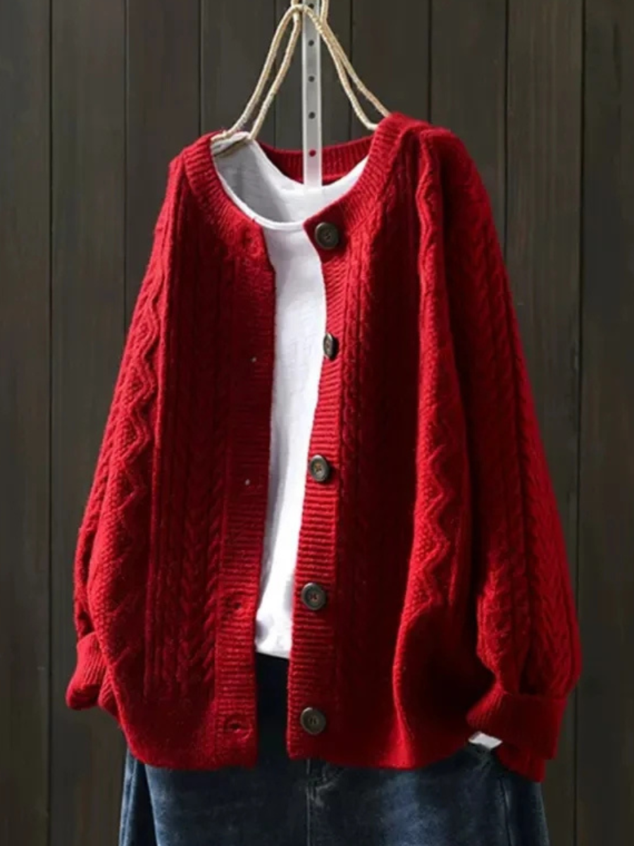 THE LORENZA | CABLE-KNIT CARDIGAN