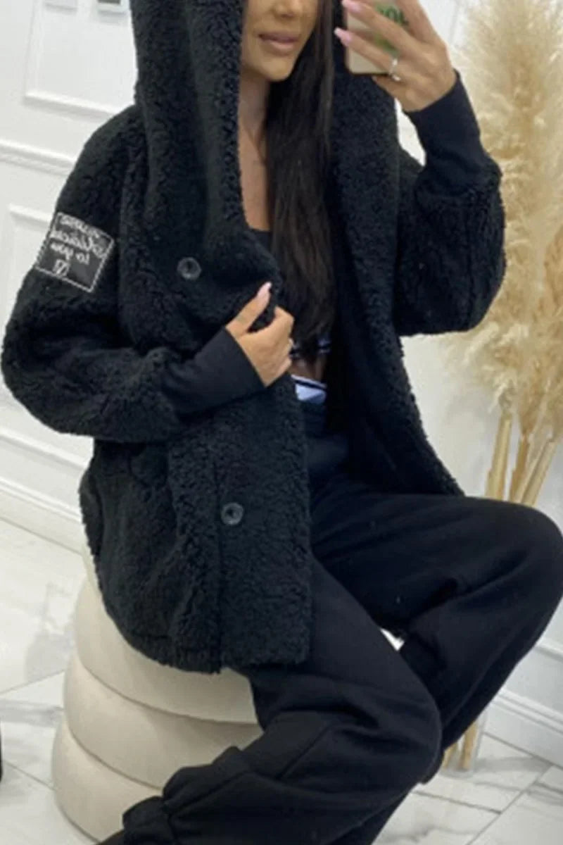 Sabrina - Women's Plush Hooded Jacket