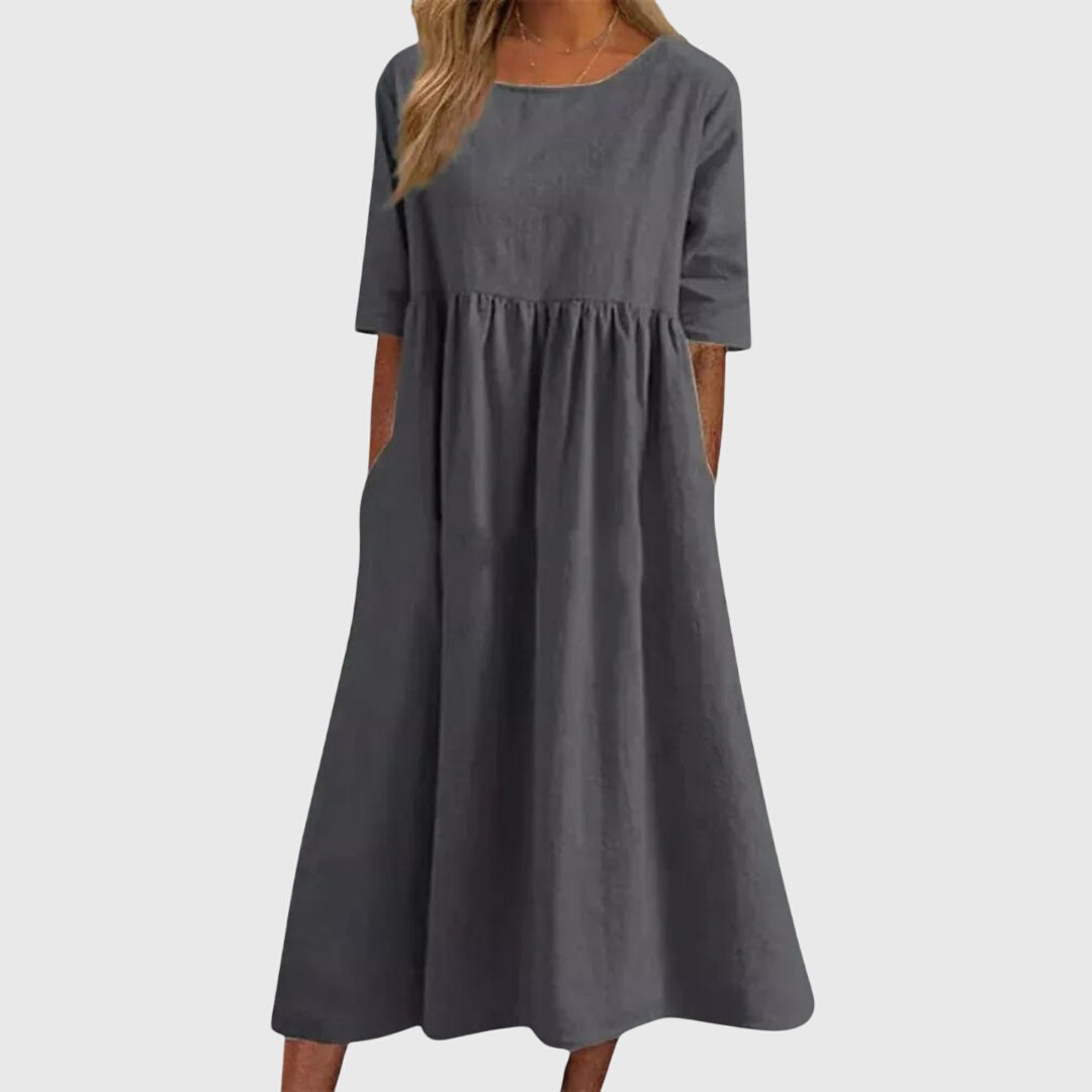 Haisley | Elegant Flowing Midi Dress