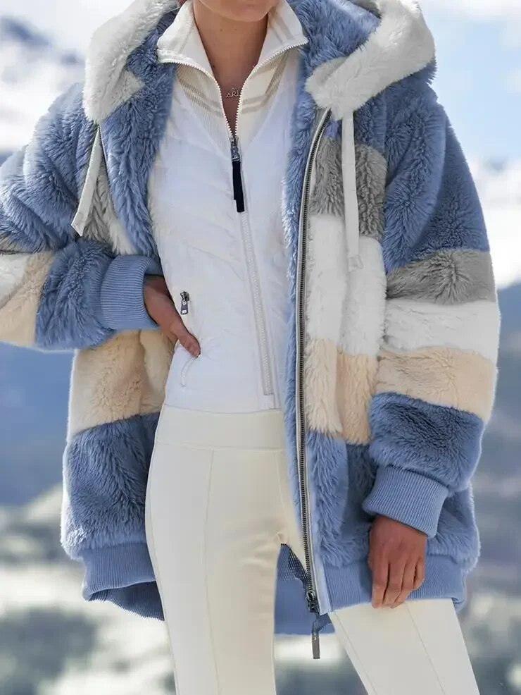 Alexa | Winter Jacket with Hood and Zipper