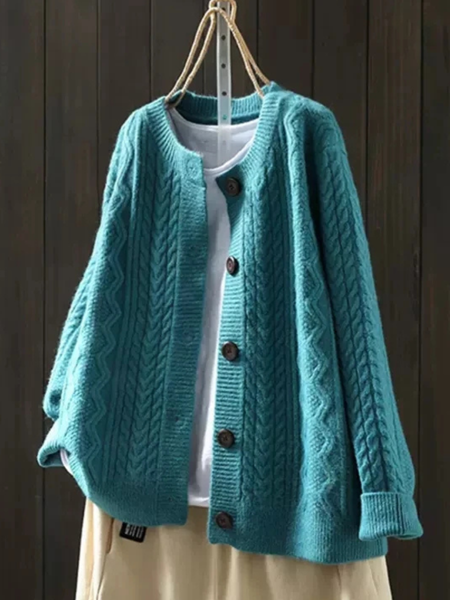 THE LORENZA | CABLE-KNIT CARDIGAN
