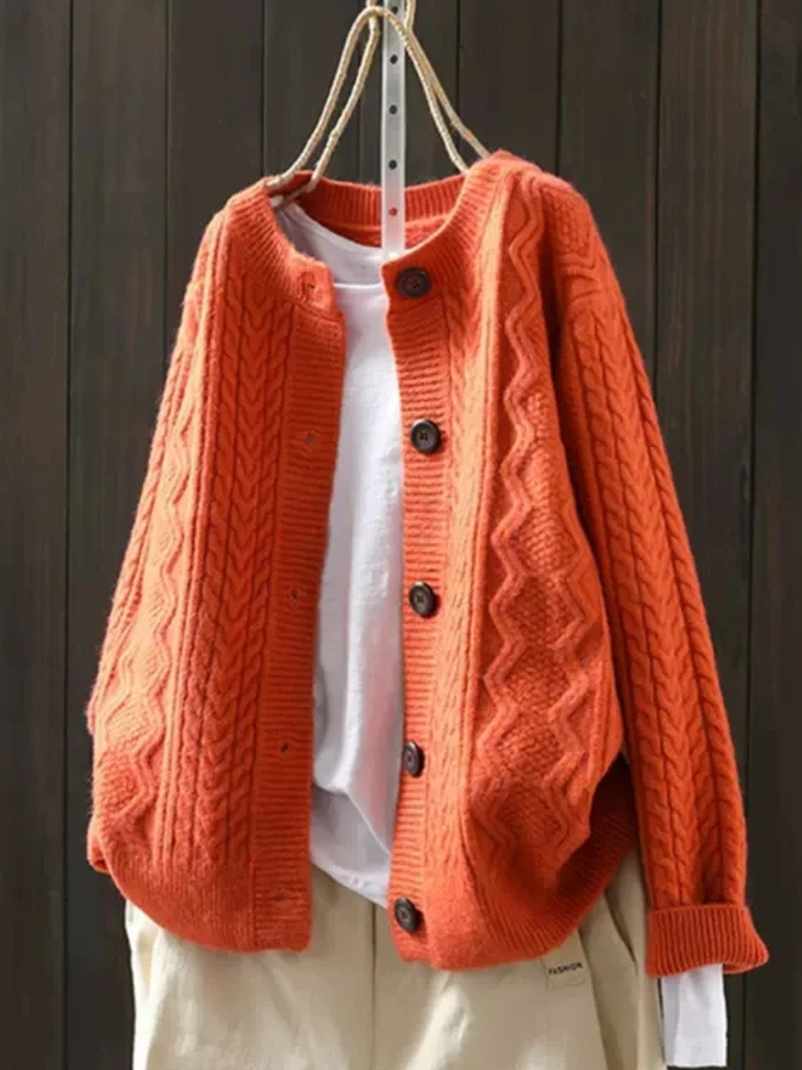 THE LORENZA | CABLE-KNIT CARDIGAN
