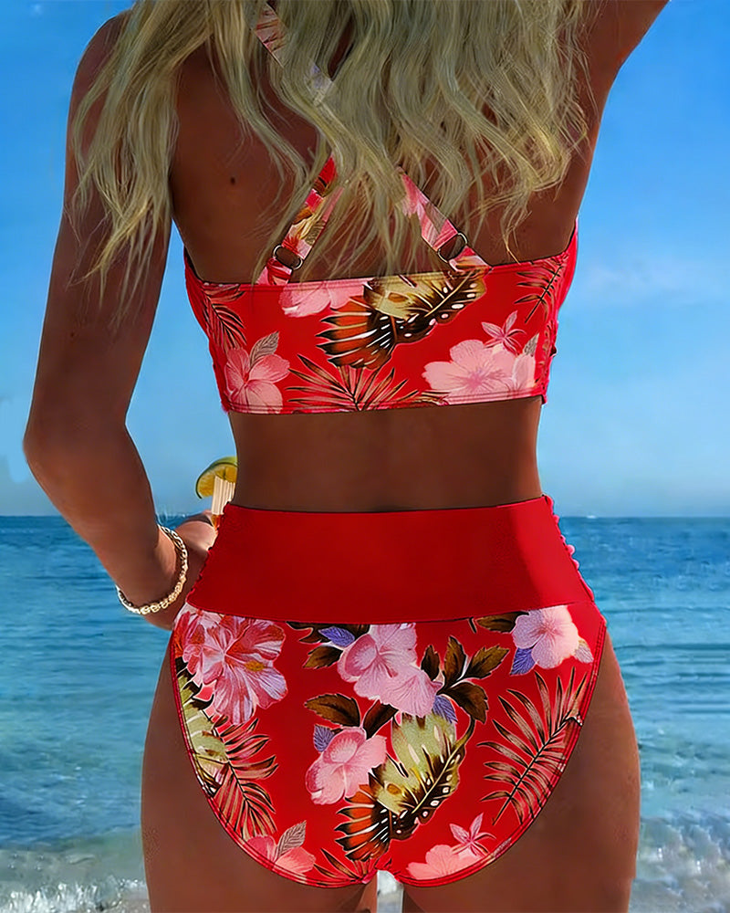 Jolina - Floral Print Bikini Set
