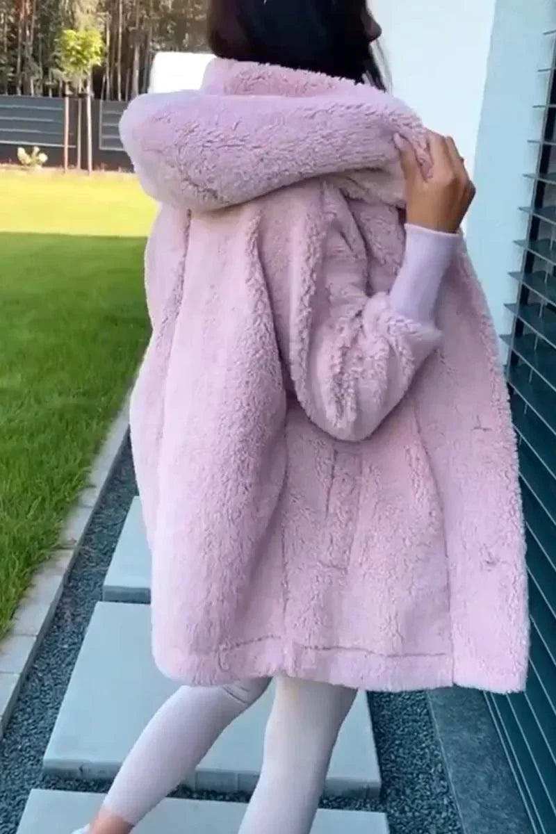 Sabrina - Women's Plush Hooded Jacket