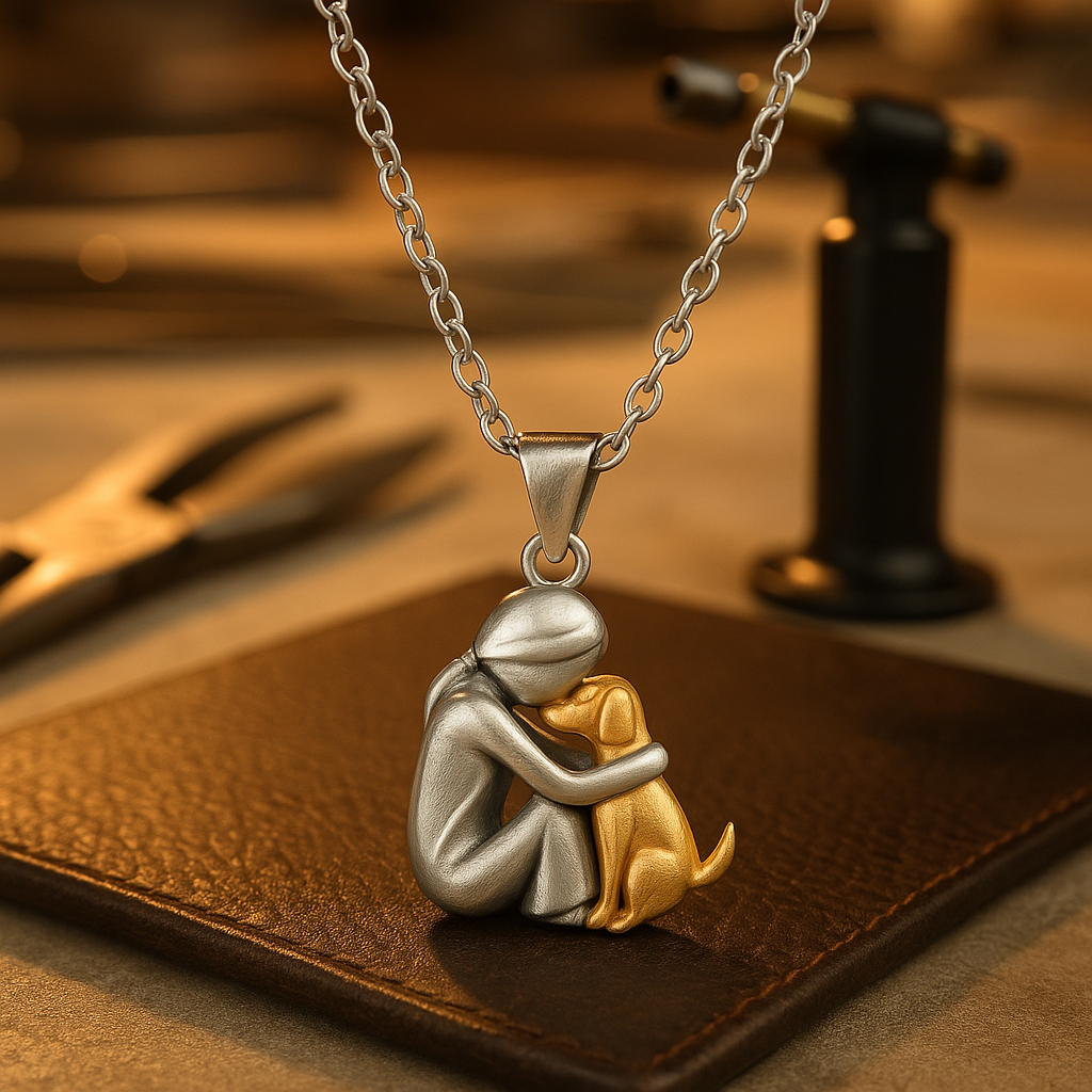 Elisa - Necklace with Dog-Shaped Pendant