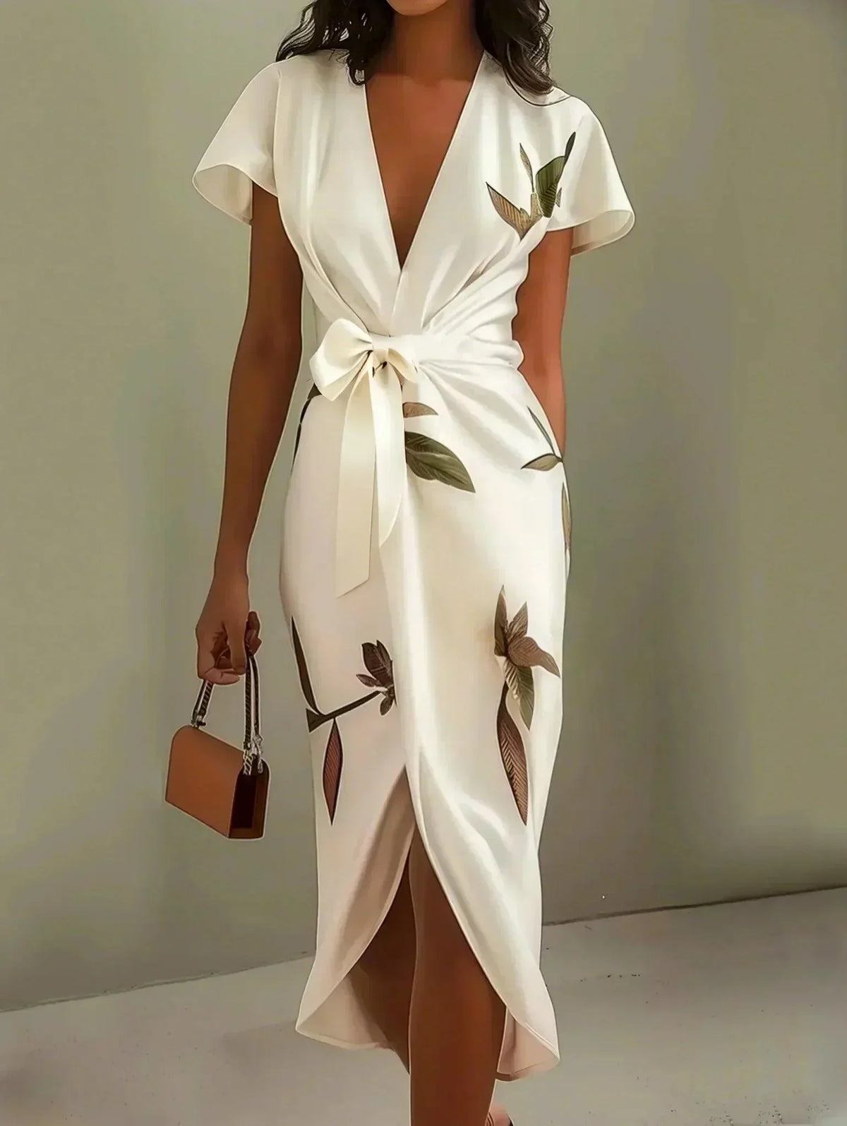 Elin™ | Elegant Floral Wrap Dress