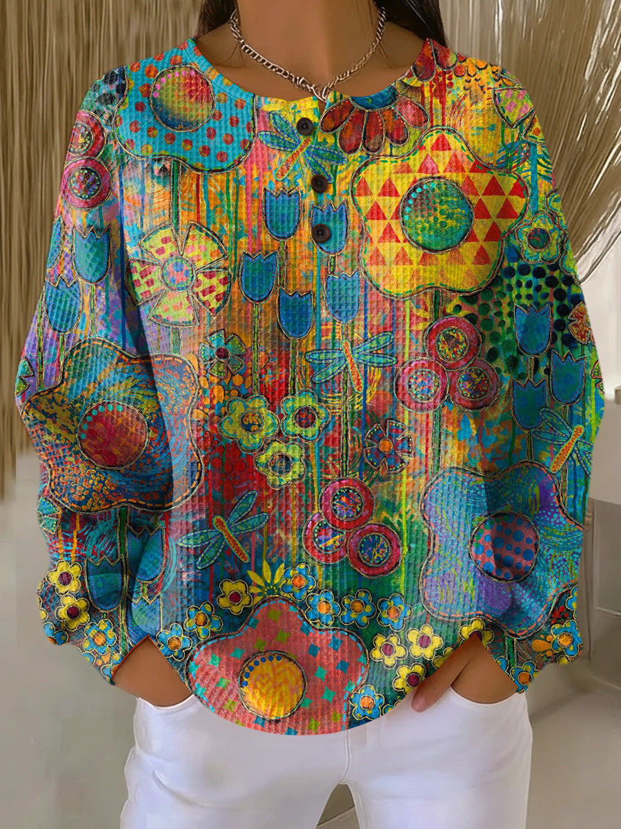 Alina | Colorful Floral Sweater