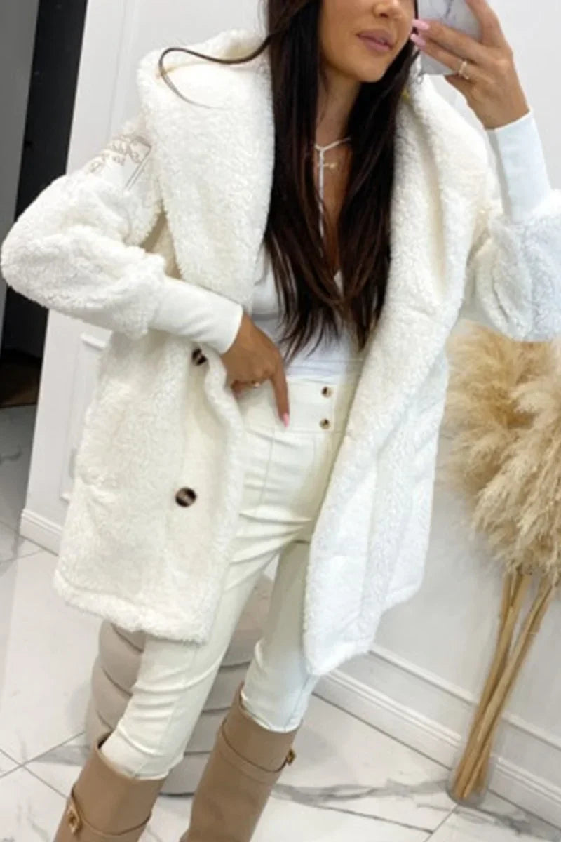 Sabrina - Women's Plush Hooded Jacket