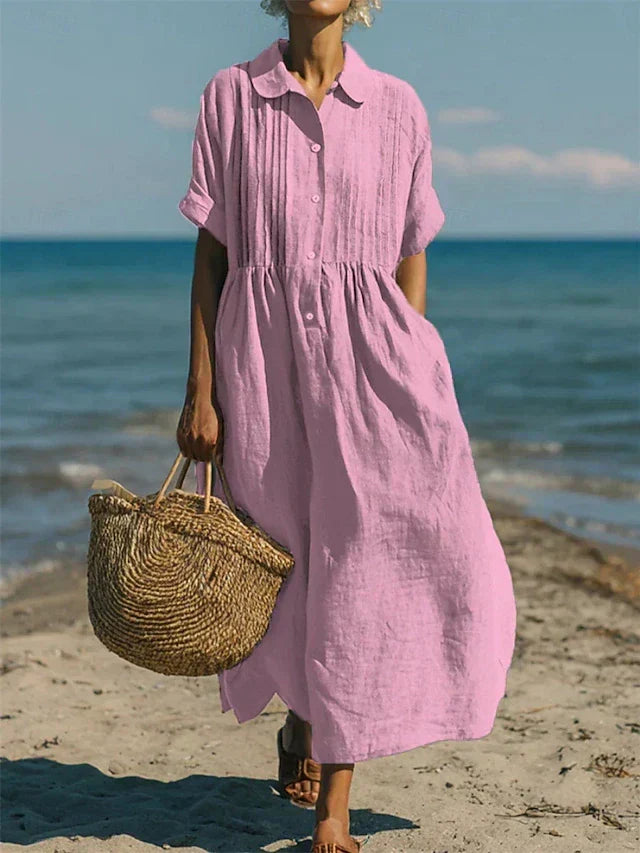 Alice™ | Cotton Button Shirt Dress
