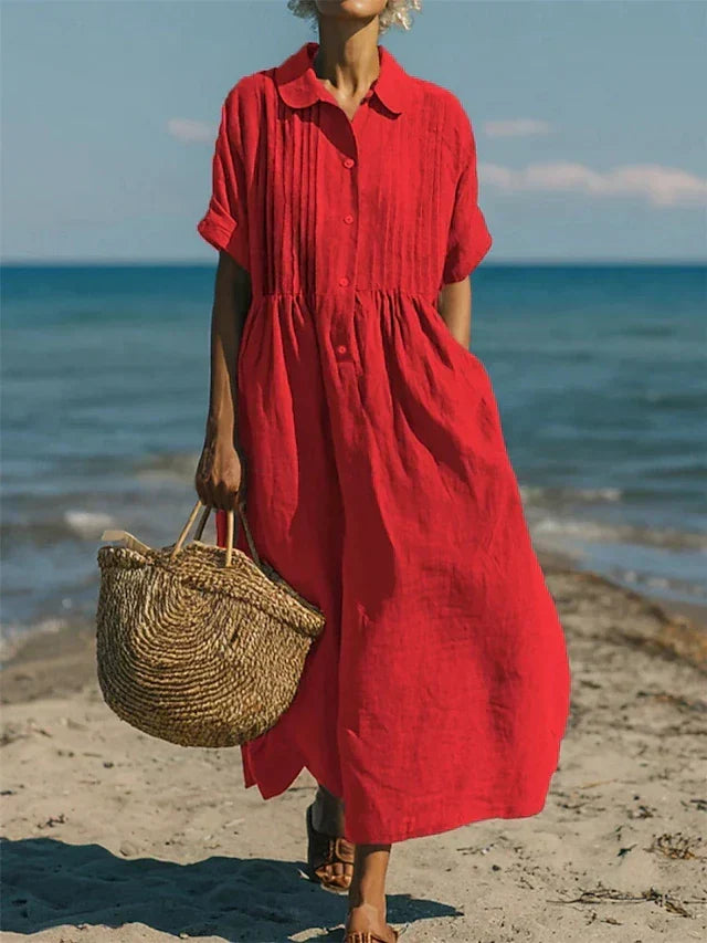 Alice™ | Cotton Button Shirt Dress