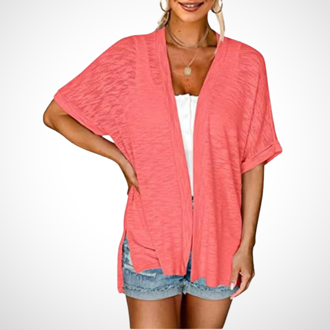 Appolline™ - Stylish Flowing Short-Sleeve Cardigan