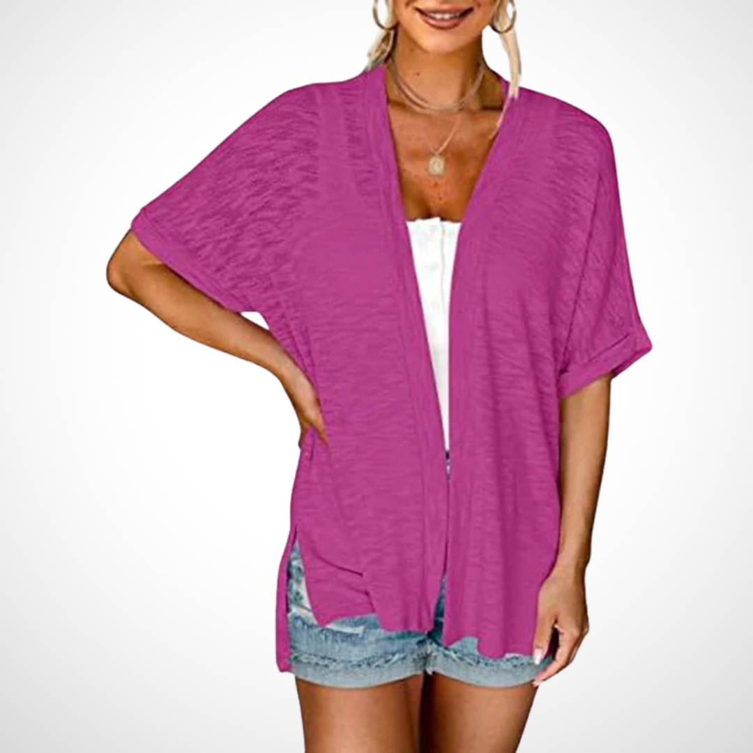Appolline™ - Stylish Flowing Short-Sleeve Cardigan