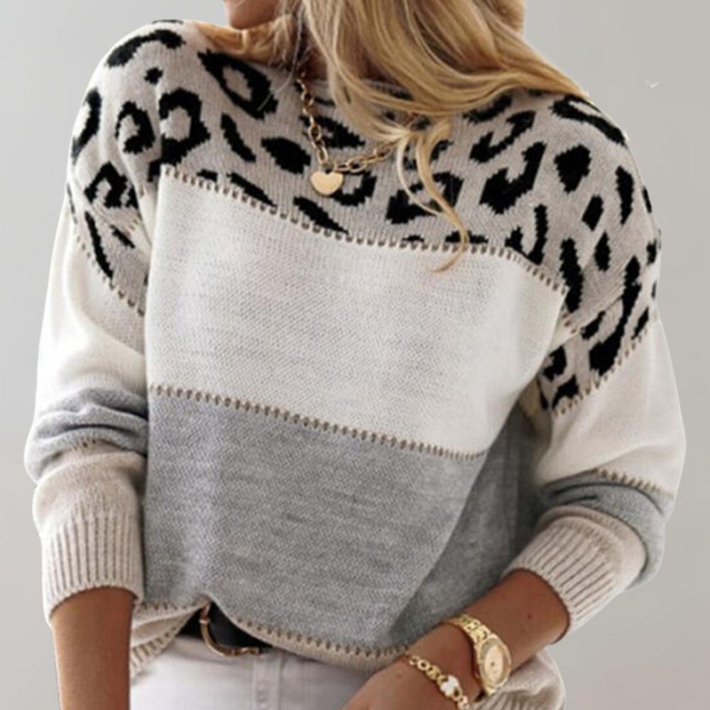 Cheyenne - Comfortable leopard-print sweater