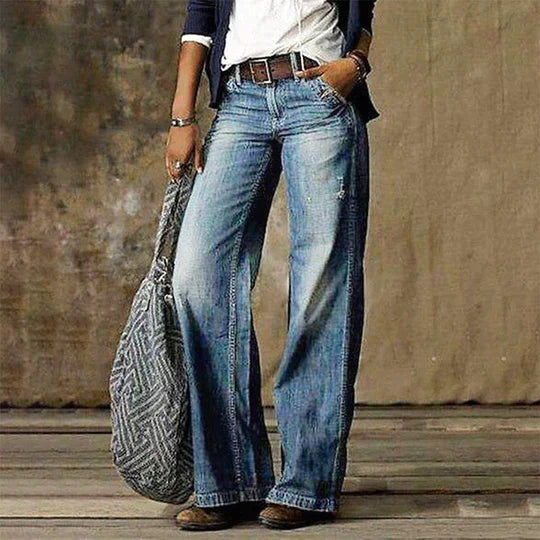 Lina | Retro Wide Leg Jeans