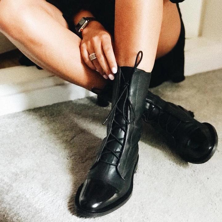 Isabella™ - Elegant PU Leather Heeled Boots