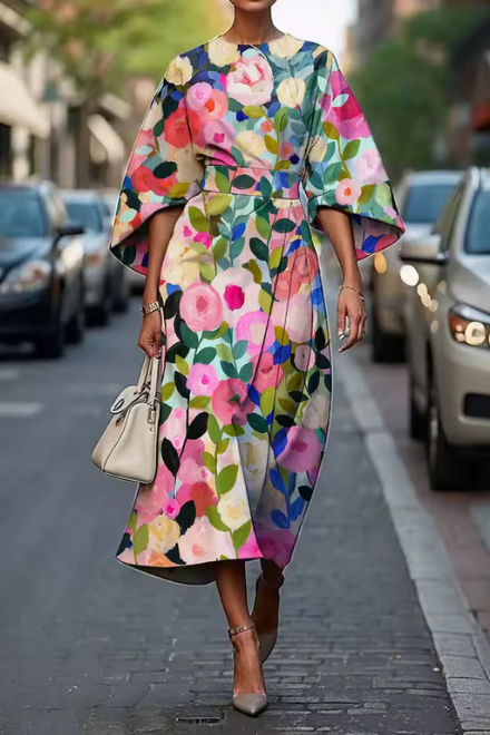 Moxlan™ | Elegant Floral Dress
