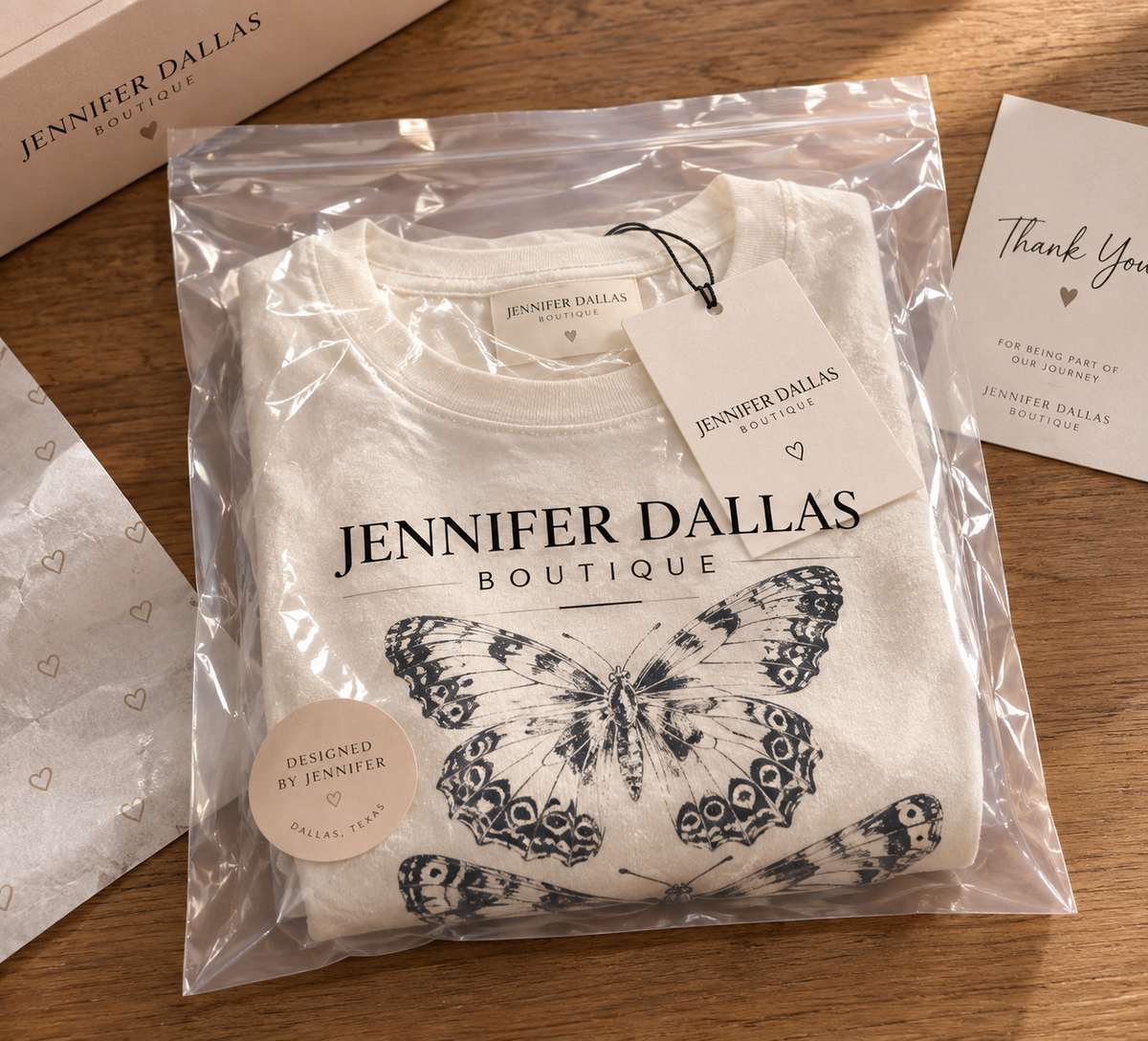 Three Butterflies Plus-Size T-Shirt