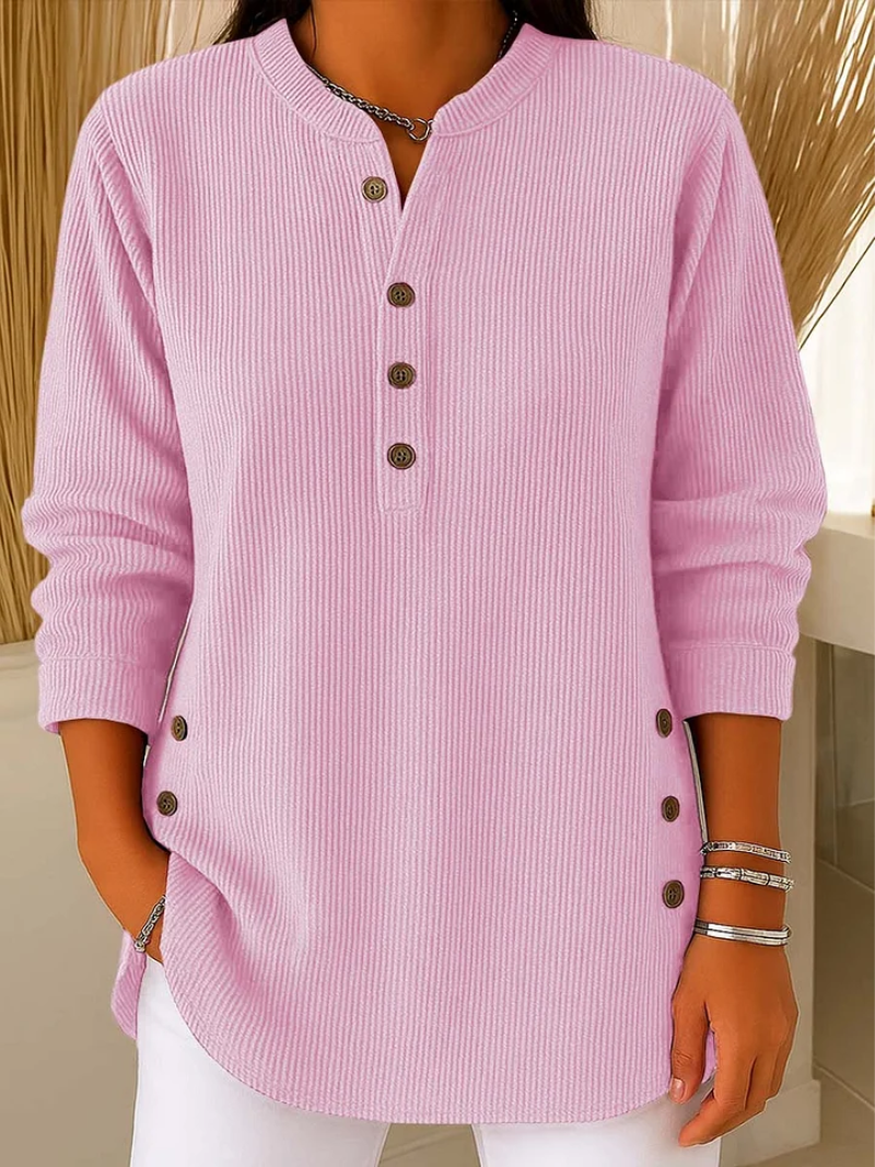 Livia – Sweater with Elegant Button Accents