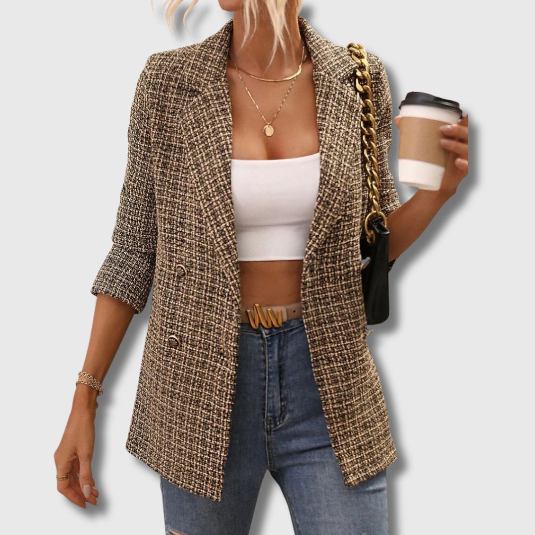 Sabine - Women's Chic Tweed Blazer Limited Edition