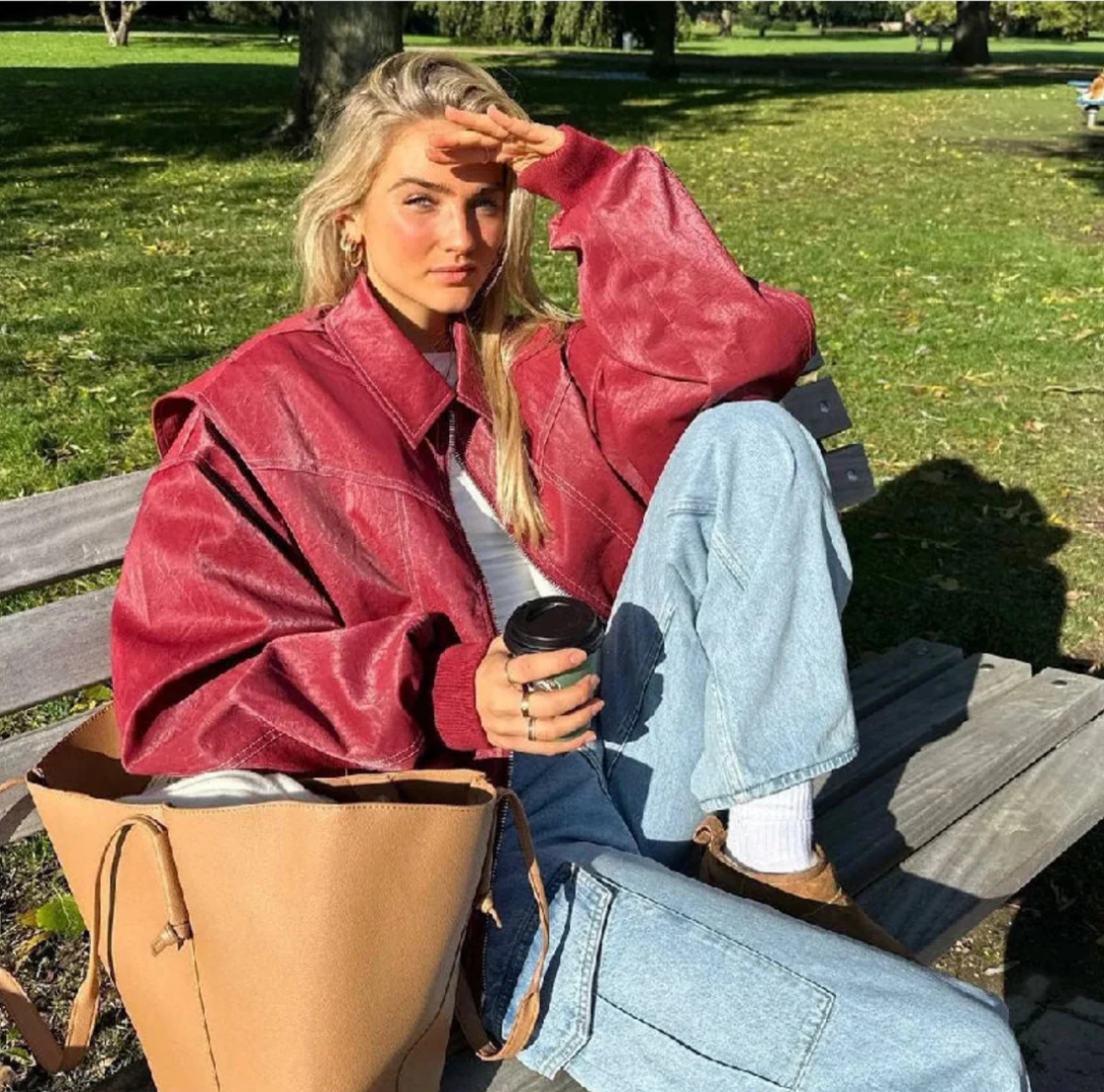 Clara | Women's Oversized Bomber Jacket