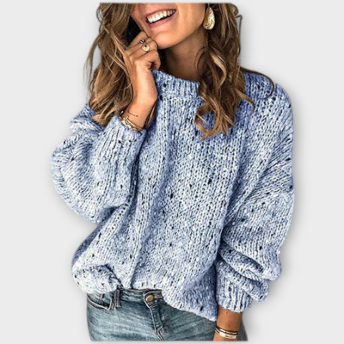 EVELINA – RELAXED CHUNKY KNIT SWEATER