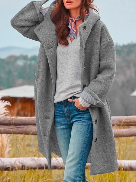 Melina - Women's Long-Sleeve Casual Fleece Plush Jacket