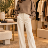 Elizandraa Elegant Sweater in Brown at Jennifer Dallas Boutique