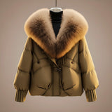 Elsie elegant chic coat in khaki
