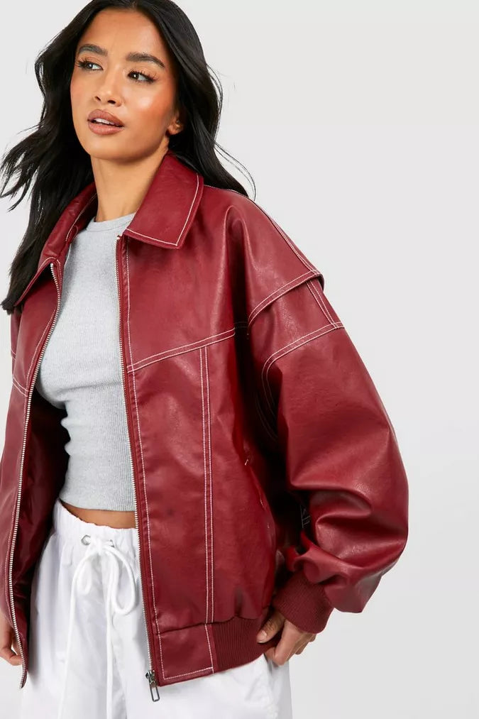 Clara | Women's Oversized Bomber Jacket