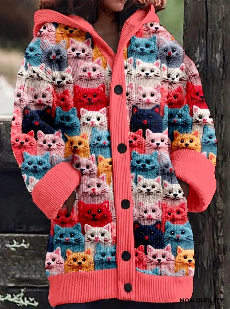 Isabella – Colorful Cat Cardigan