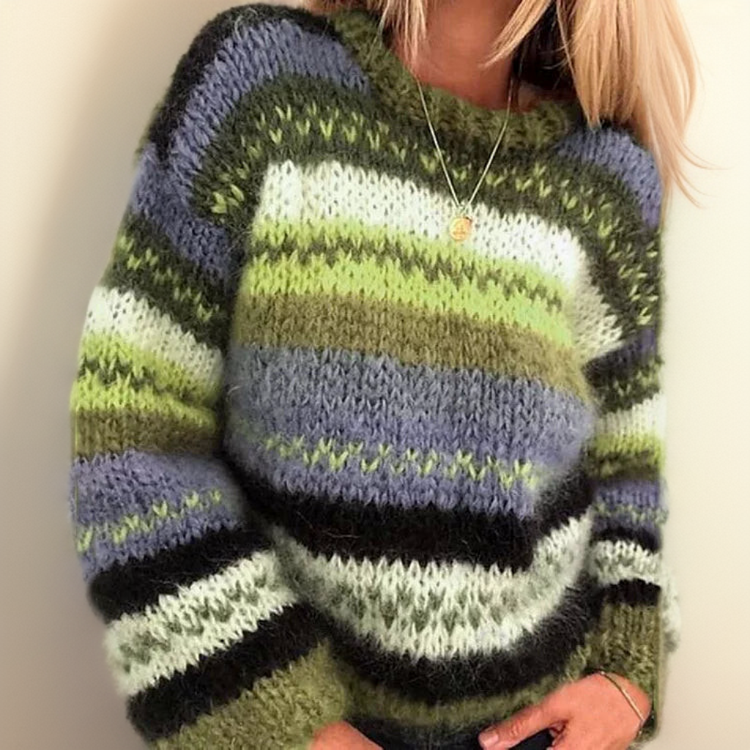 Teresa | Cozy, Colorful Jacquard Sweater
