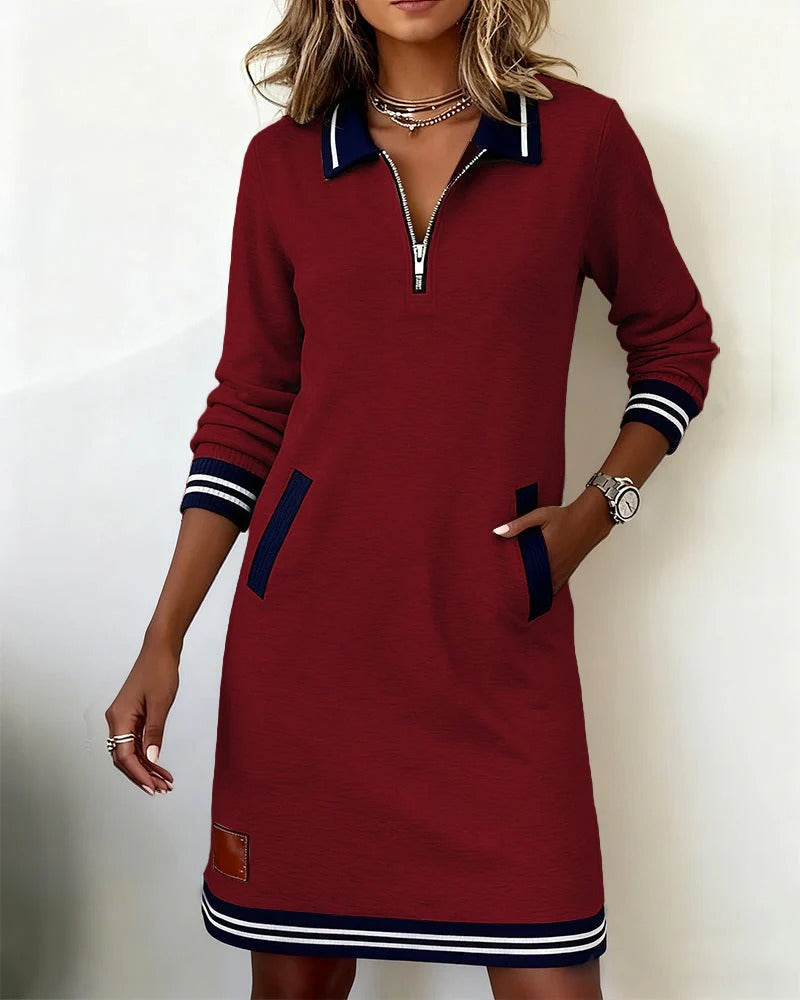 Elara | Long Sleeve Midi Dress