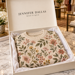 Jena Soft Sweater in Jennifer Dallas Boutique gift box