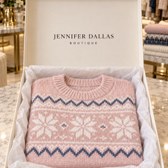 Lina Comfortable Elegant Sweater in Jennifer Dallas Boutique gift box