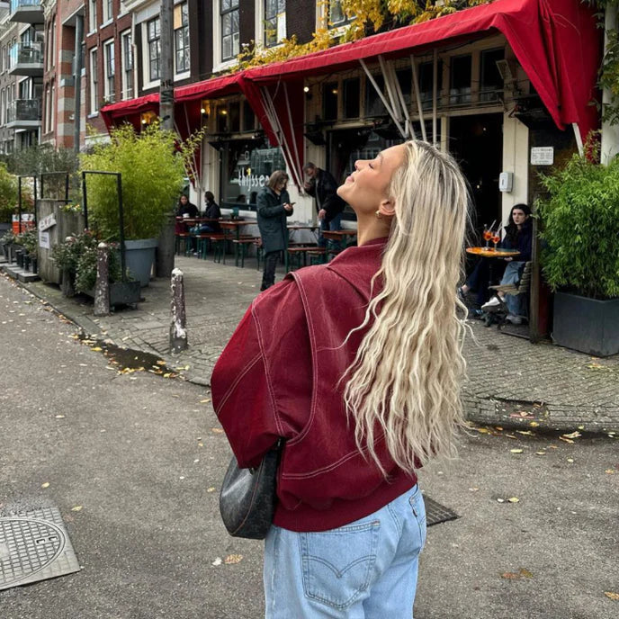 Clara | Women's Oversized Bomber Jacket