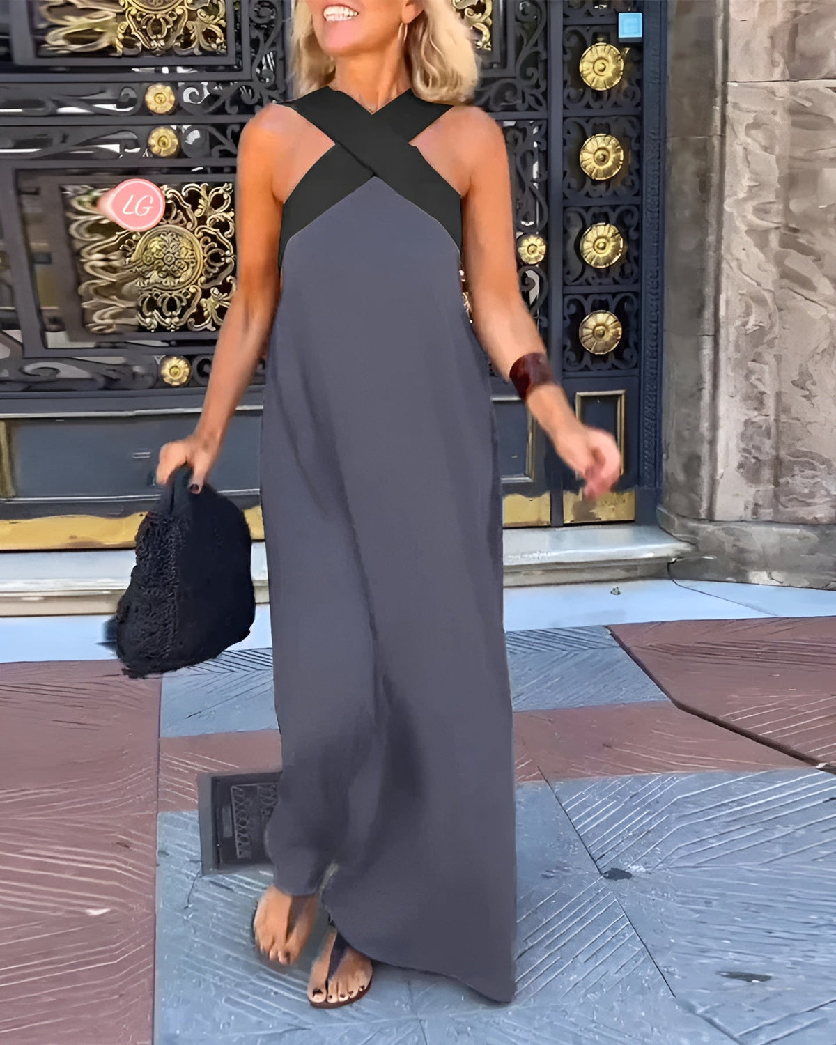Joséphine | Crossed Midi Dress