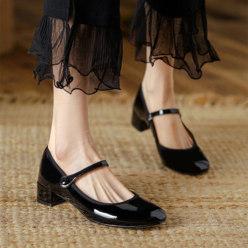 Livy Leather Mary Janes