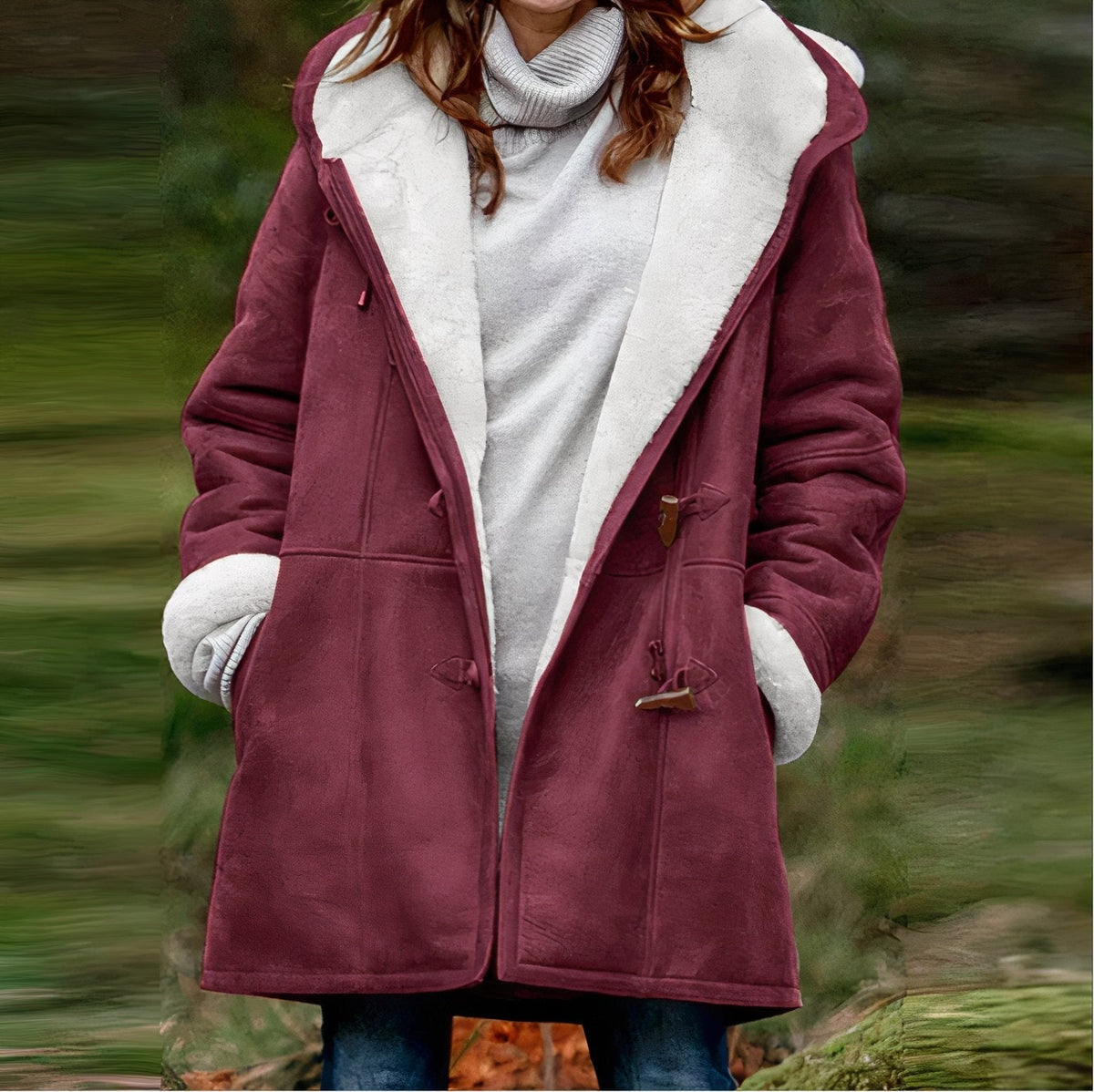 Renza - Long-Sleeved Velvet Coat