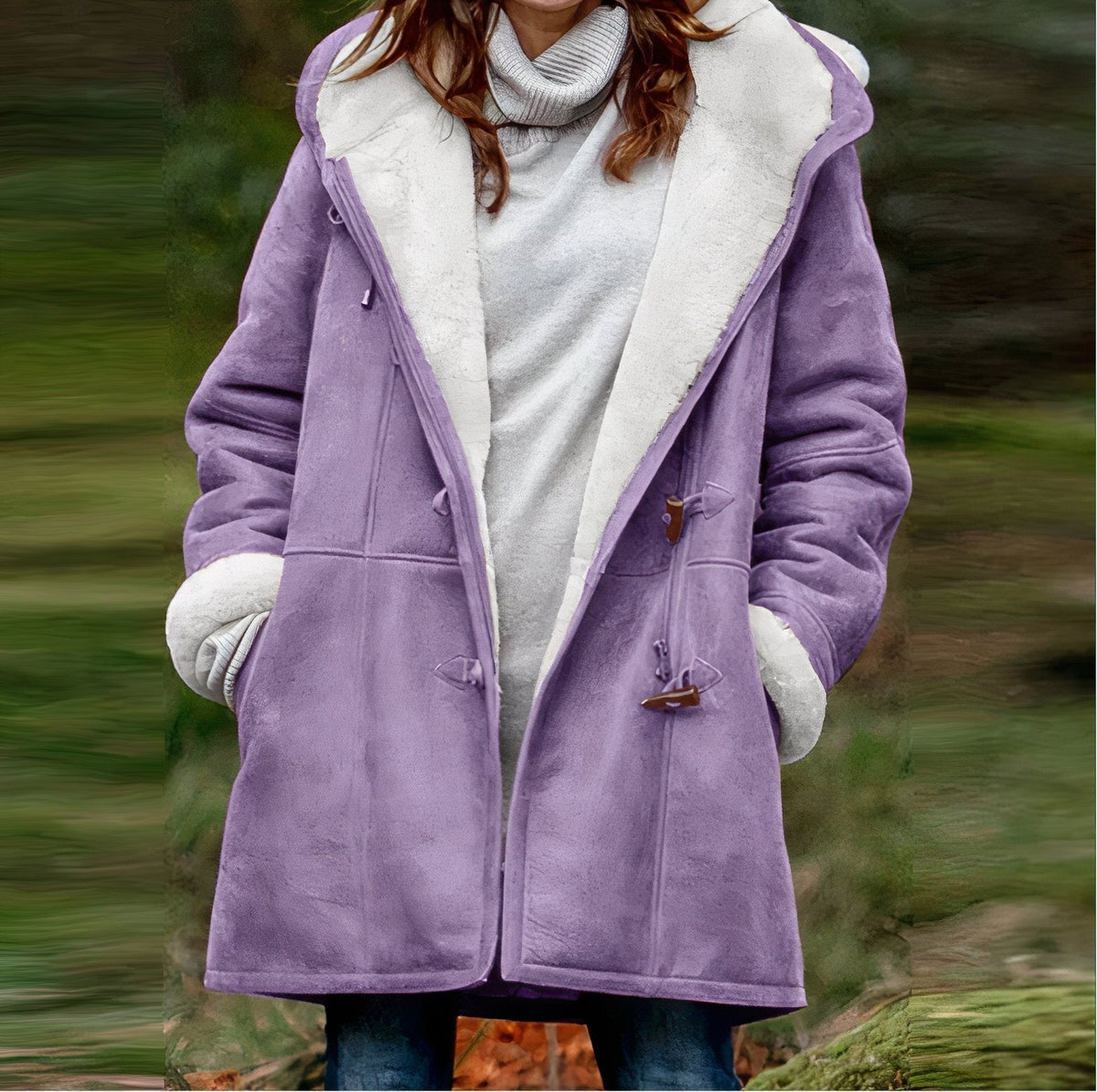 Renza - Long-Sleeved Velvet Coat