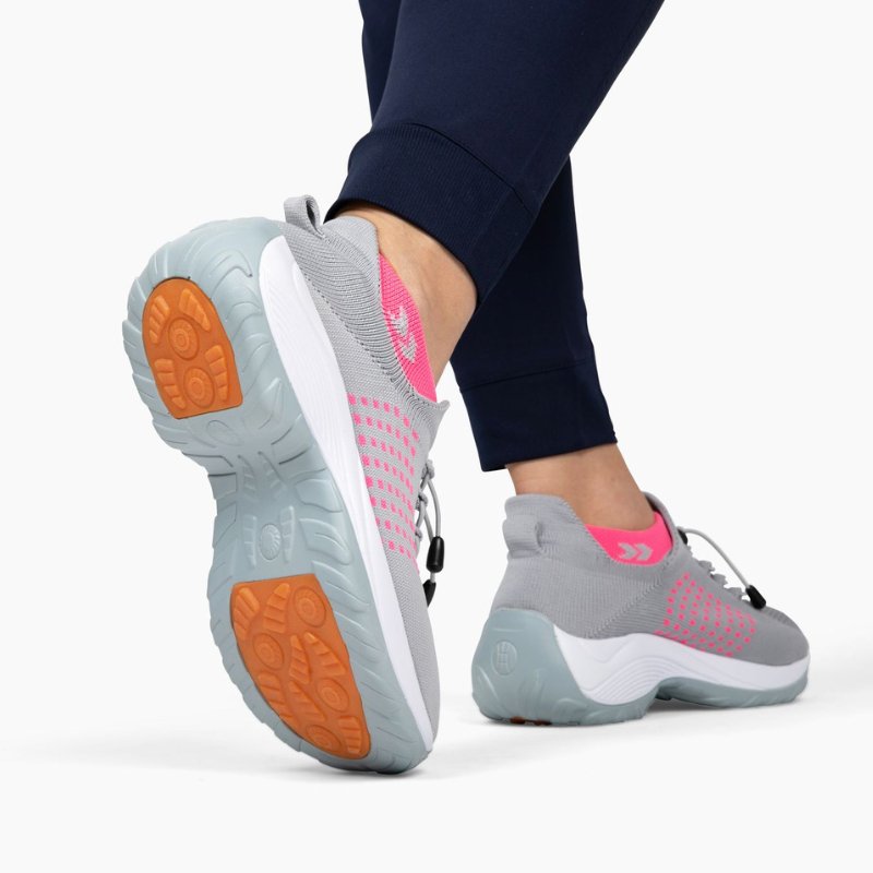 Ortho Stretch Cushion Shoes - Gray Pink