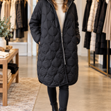 Women's padded parka in Black — boutique model