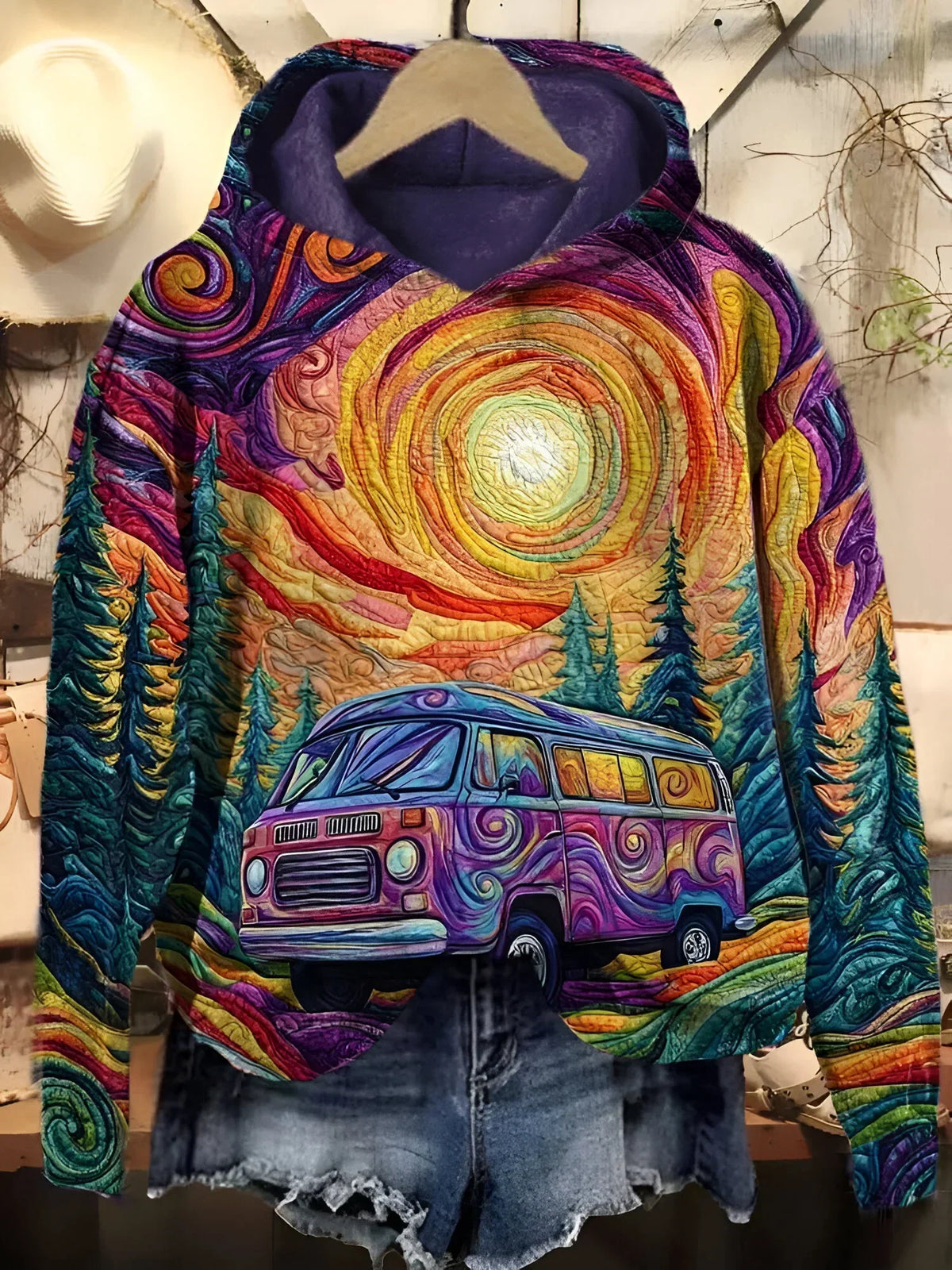 Mariska - Retro road-trip hoodie