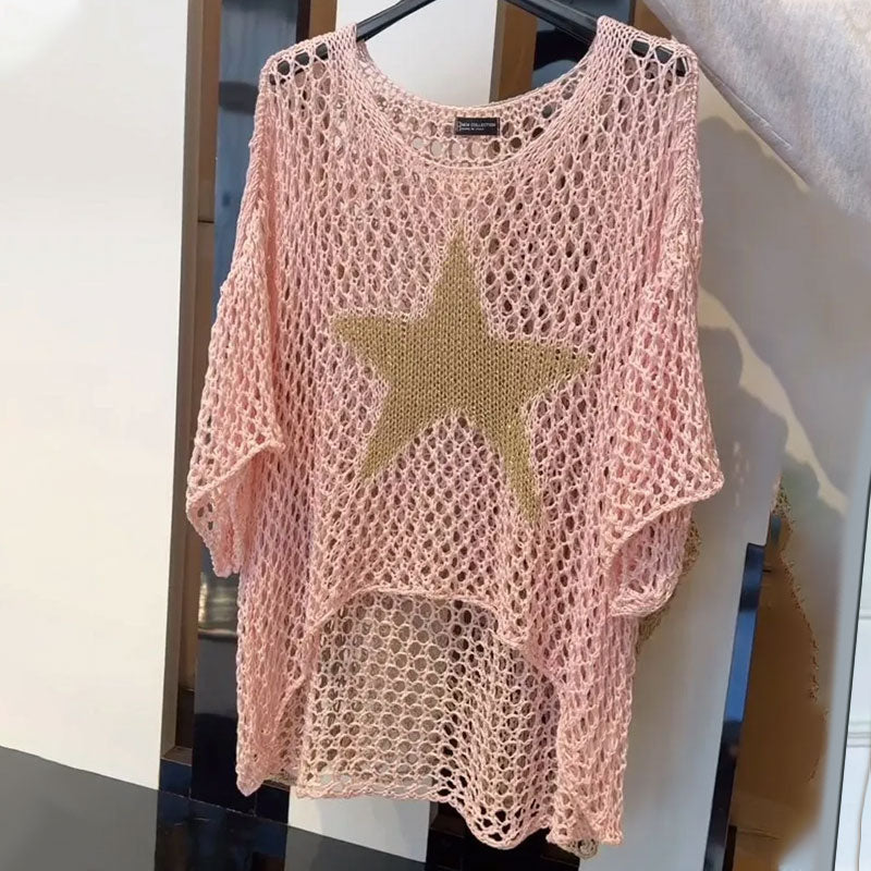 Jiah™ - Star Knit Top