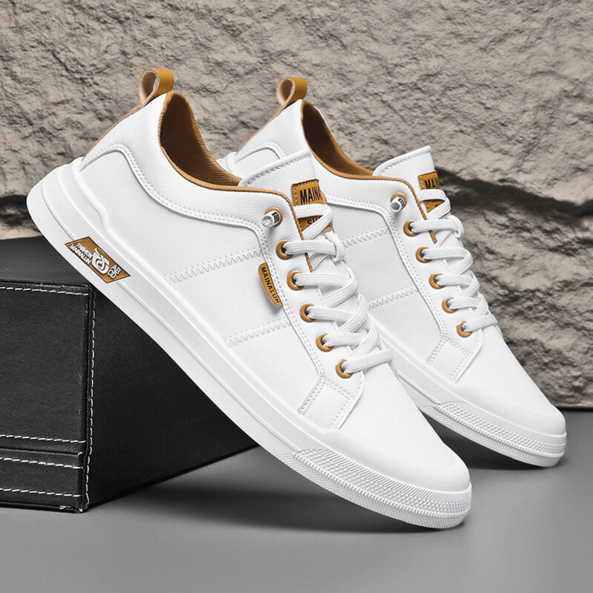 HARRINGTON LEATHER TRAINERS